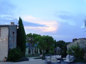 Ausblick- Trauung in der Toskana